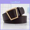 Stylish Retro Triangle Buckle Pu Belt For Women Perfect For Dresses And Casual Outfits
