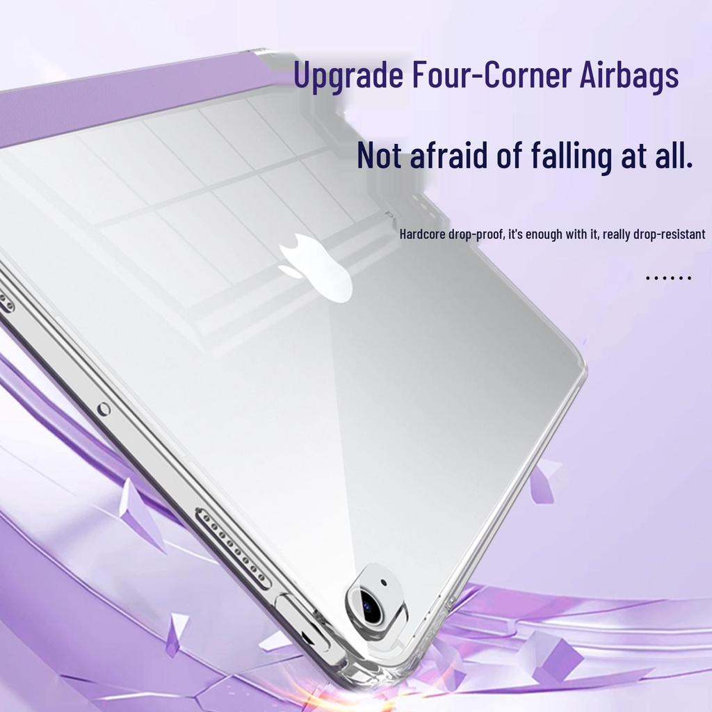 Ochranné pouzdro pro iPad 11 (Bez slotu na pero), Y-Fold, 10,2", Anti-Bend, Akrylový kryt pro 9. generaci Air57.