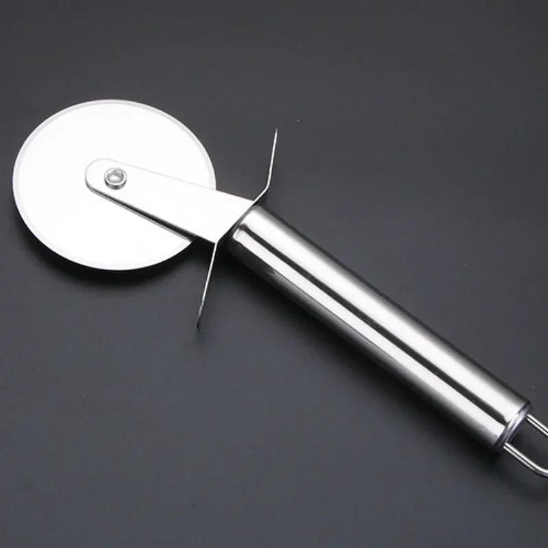 Küchen-Pizza-Backwerkzeuge 4 Muster Edelstahl Pizza Schneider Doppelroller Pizza Messer Schneider Gebäck Nudel Teig Schneider