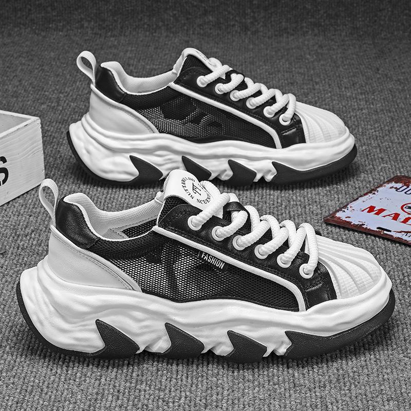 Fashion Chunky Sneaker for Men Mesh Breathable Sneakers Running Shoes Fashion Casual Designer Increased Platform Sport Shoes