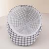 Retro Plaid Baby Beret – Spring/Summer Sun Hat with Embroidered "23" for Infants & Toddlers