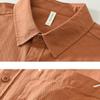Spring and Summer Long Sleeve Men Shirt Casual 100cotton Soft and Comfortable Button Shirt with Pocket Daily Simple Style Versatile Men Tops
