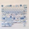 130 Keys Cheese Burger MOA Profile Custom Keycap Set Five Side Dye Sublimation PBT Keycaps for MX Switch Mechanical Keyboard