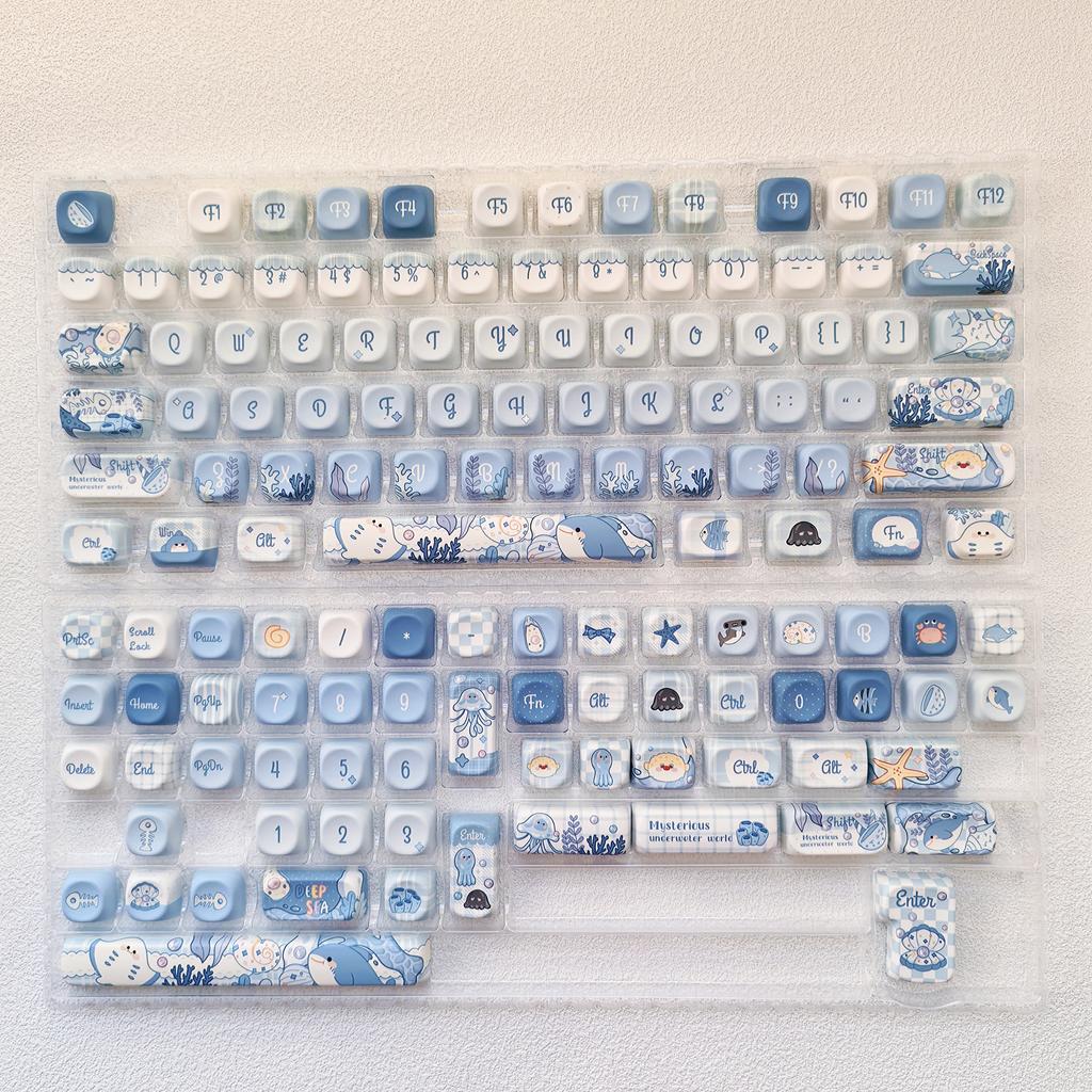 130 Keys Cheese Burger MOA Profile Custom Keycap Set Five Side Dye Sublimation PBT Keycaps for MX Switch Mechanical Keyboard