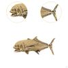 Brass Statue Sea Animal Sculpture Lifelike Portable Miniature Figurine Desktop Ornament for Tearoom