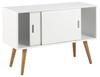 CABINET Mitra chest of drawers white SLIDING DOOR Scandinavian