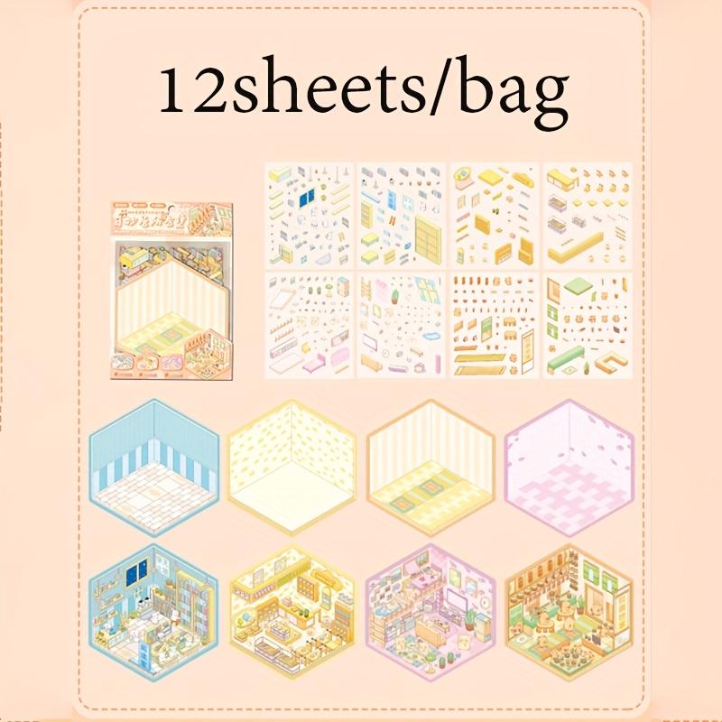 3D Scene Sticker Collection Multiple Miniature Landscape Sticker For Collage Creation DIY Sticker Decoration Scrapbook Stickers