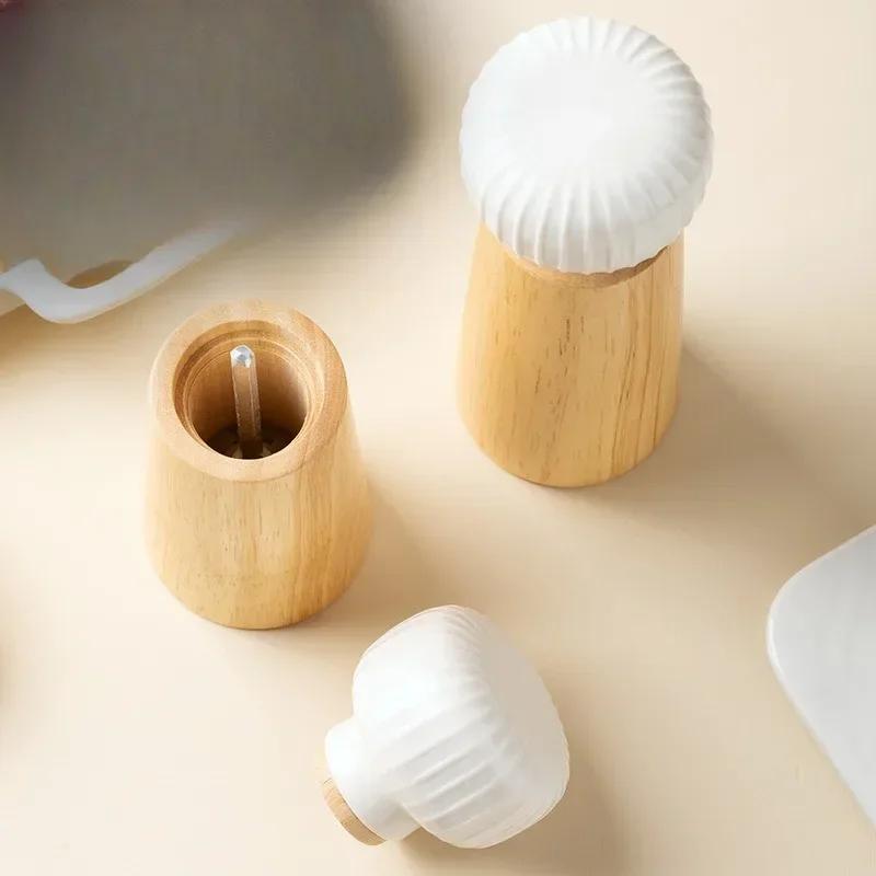 Pfeffermühle Manuell Grobes Salz Mahlflasche Würzen Gewürze Keramikkern Schwarze Pfeffermühle Würzflasche