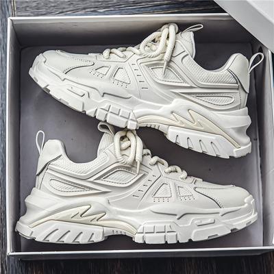 Men's Shoes  Summer New Breathable Mesh Fashion Casual Sneaker Youth Low Top Platform Dad Shoes