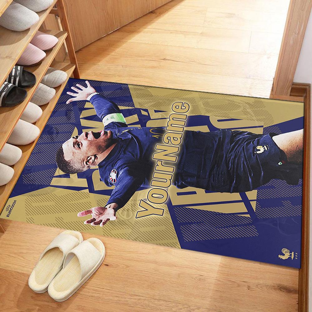Mbappe 31 Customized Name Floor Mat Suitable for Kitchen Entryway Study room Foyer Antislip Carpet Office home decor