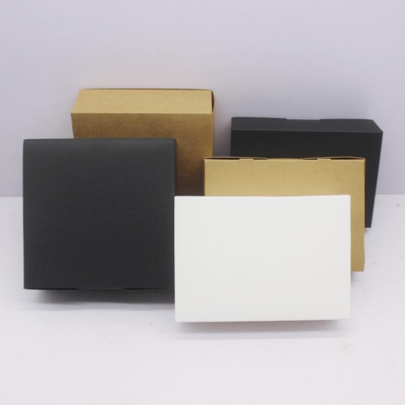 10pcs 13.5x5x3.7cm 12x12x4.5cm white/leather/black gift box, candy gift packaging box