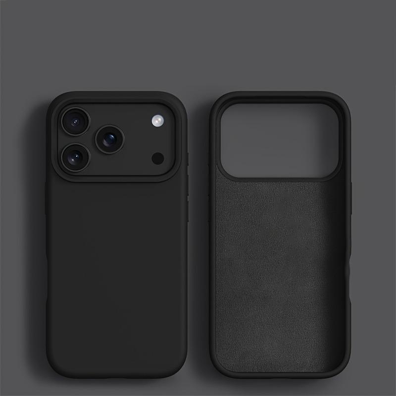 Liquid Silicone Phone Case For iPhone 17 Air 16 15 14 13 12 Pro Max Soft Case For iPhone 16 15 14 Plus Cover Acssorie