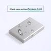 Portable RFID Blocking Stainless Steel Card Holder - Unisex, Minimalist Design