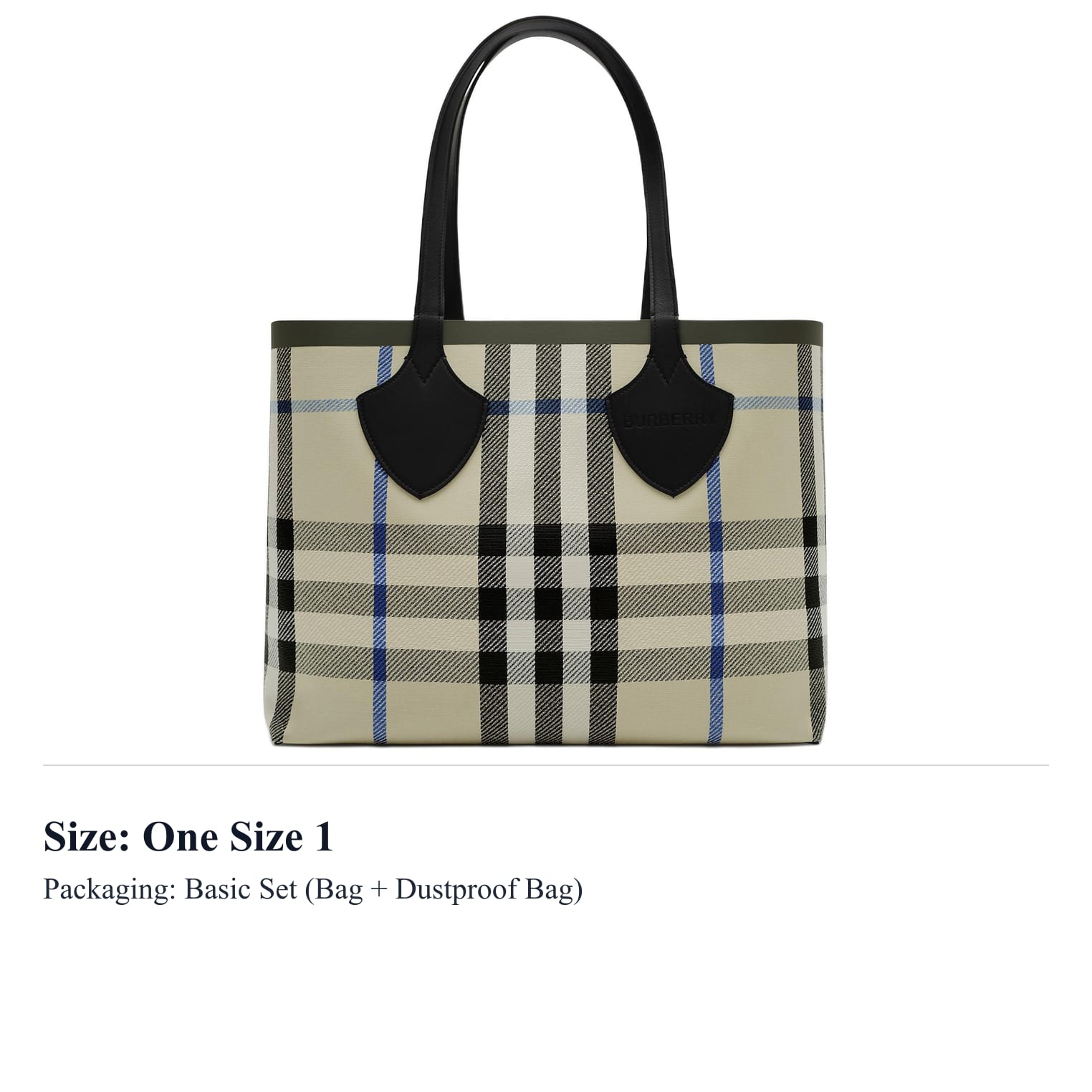 Burberry Polyester With Cotton Tote Handbag