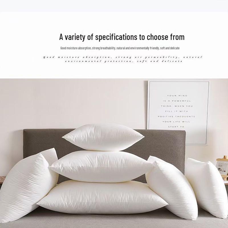 3D Slow Rebound Feather Silk Square Cushion Pillow Insert