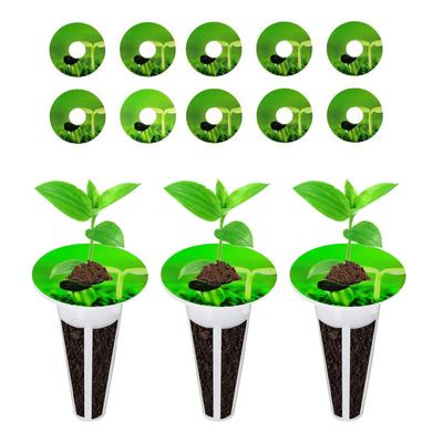 Pack of 100/120 Hydroponics Plant Labels Round Plant Growth Stickers for Seedling Self-Adhesive Hydroponics Plant Labels