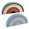 7 Pieces Rainbow Toy, Nesting Puzzle Montessori Toy Educational Toys, Geometry Building Blocks, for