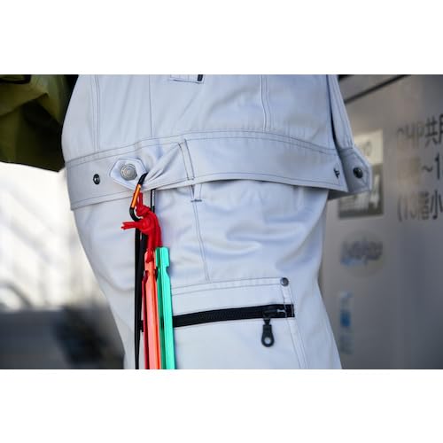 TRUSCO Carabiner Wire Diameter 5mmX50mm D Type Black TKN550BK