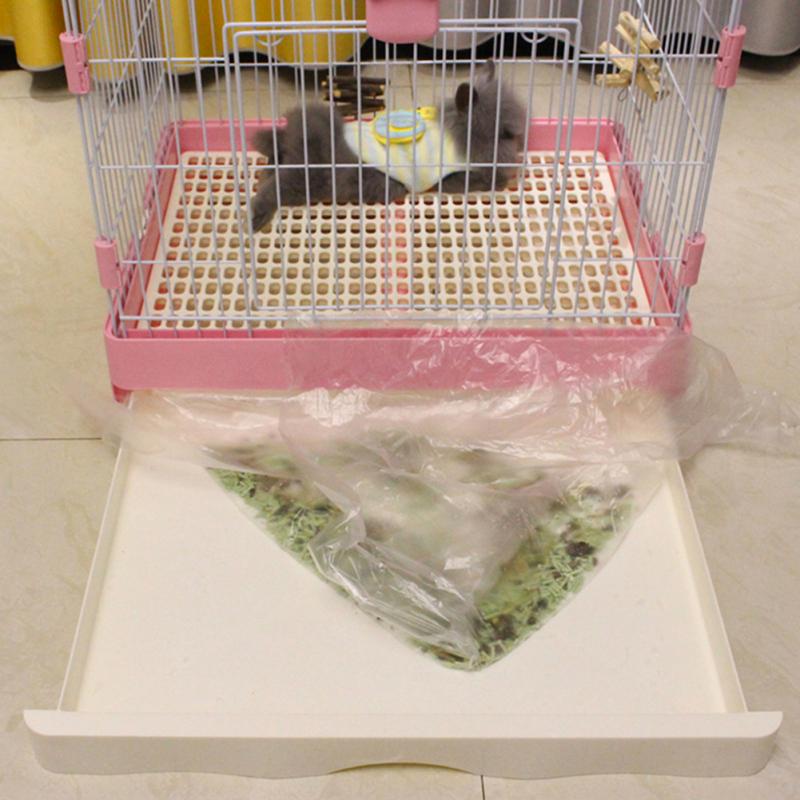 10 buc Folie Acoperire Șasiu Cușcă Animal de Companie de Unică Folosință Îngroșată Capac Tavă Cușcă Capacitate Mare Pentru Iepure