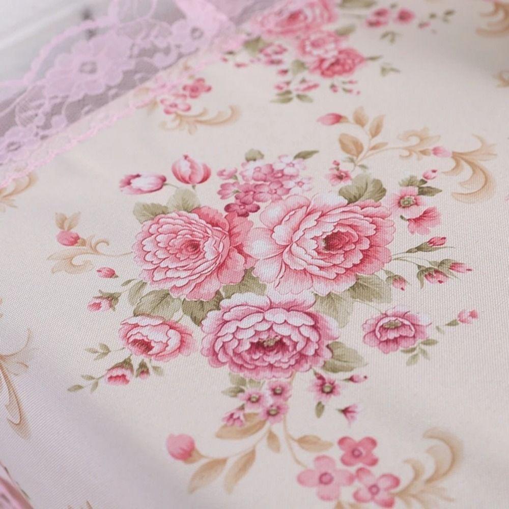 Dustproof Washing Machine Cover Floral Pattern Microwave Oven Cover Appliance Cover Home Decor