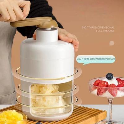 Tritaghiaccio manuale per uso domestico, piccolo tritaghiaccio, mini macchina per frullati, macchina per frullati portatile a manovella