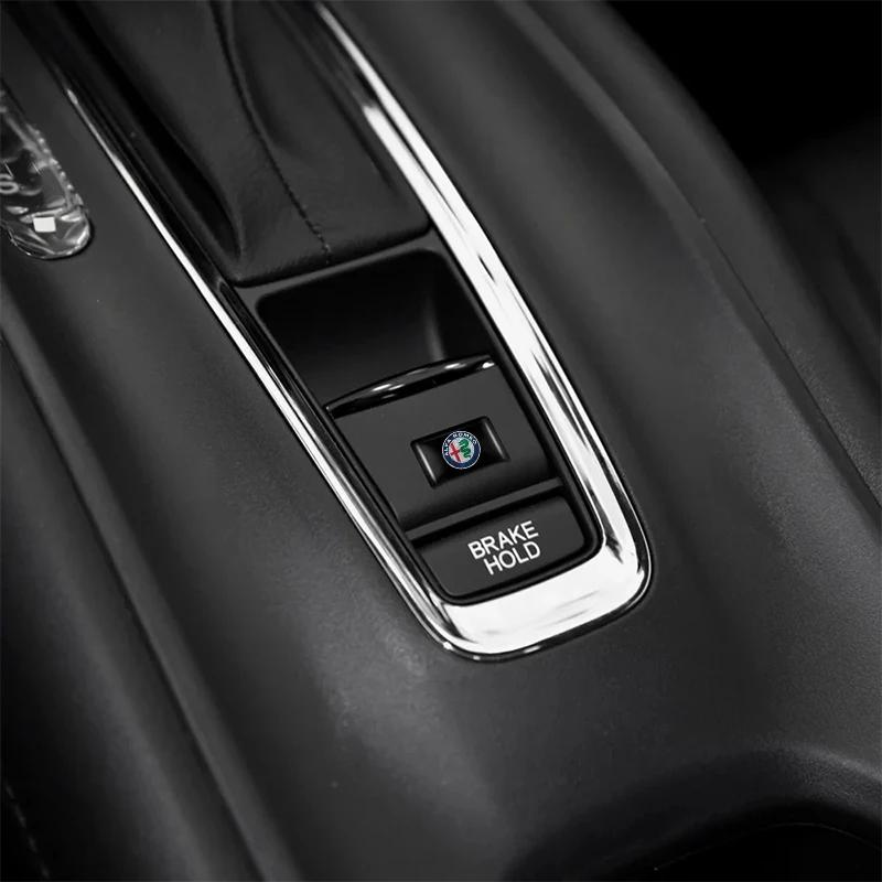 Car Stickers For Alfa Romeo Car Interior Sticker Rubber Badge Decorate Paster For Alfa Romeo 4C 159 Spider Giulia Giulietta Tona