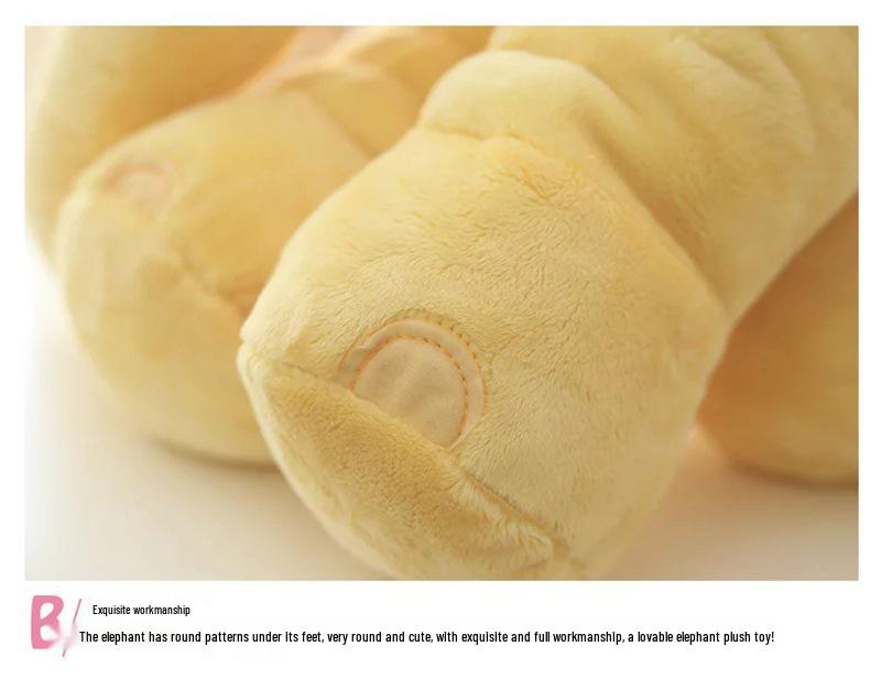 Elephant Plush Toy - Soothing Sleep Companion Doll for Babies