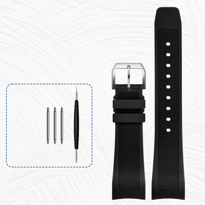 

Резиновый ремешок для часов 22 мм для iw-c IW390502 IW390209, высококачественный ремешок для часов, складная застежка, изогнутый конец ремня для наручных часов 22mm