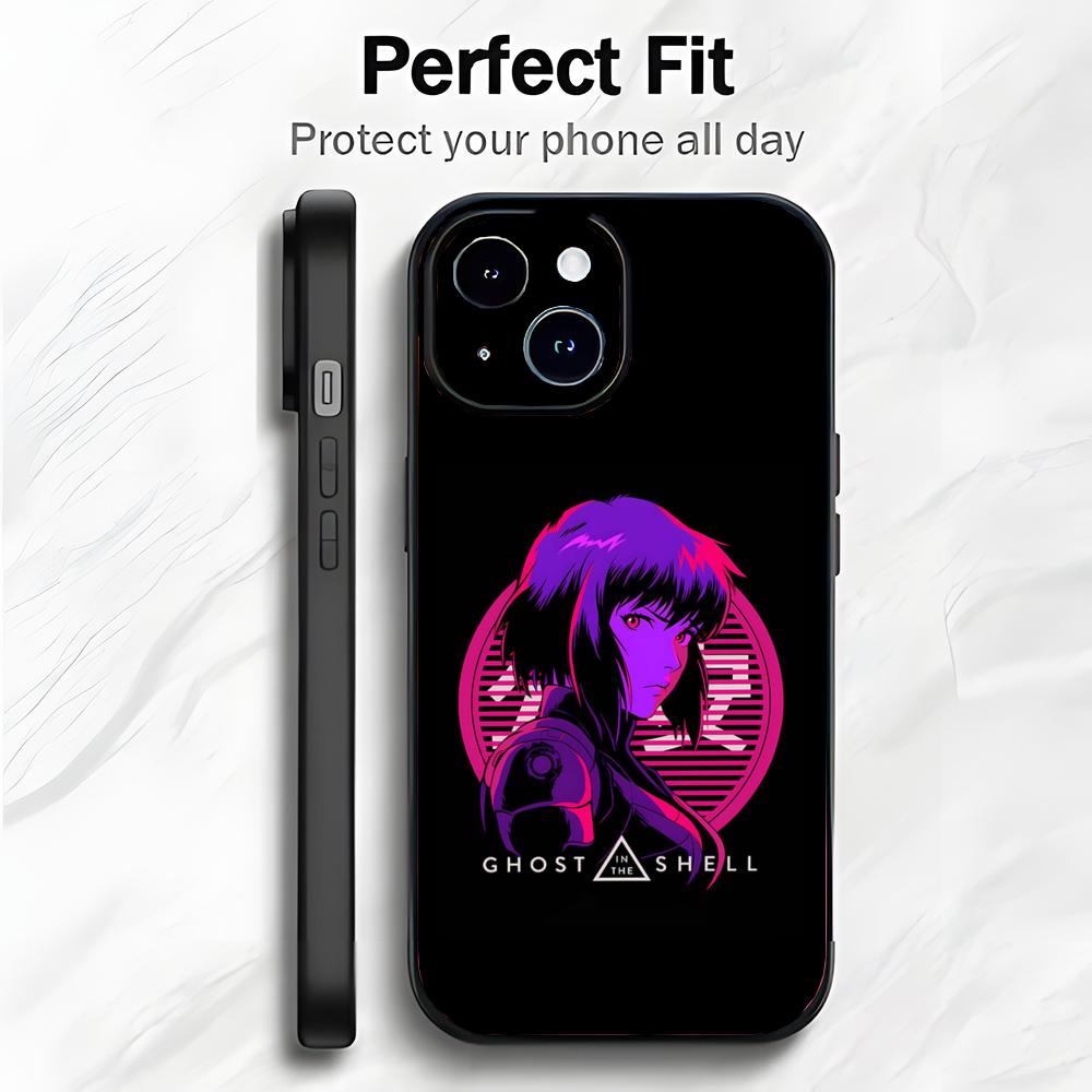Cyberpunk Classic Anime G-Ghost In The Shell Phone Case Phone Case Soft Packaging Lightweight For iPhone17 16 15 14 13ProMax