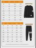 2022 Autumn/Winter Men's Casual Cardigan Two-Piece Set: Round Neck Sweatshirt & Pants