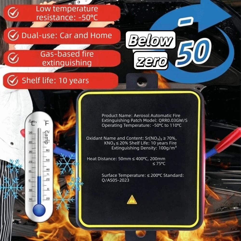 Dispositivo di Estinzione Incendi Auto-Attivante Dispositivo Adesivo Estinguente Automatico Armadi Elettrici