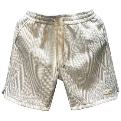 Herrenmode Einfarbige Lockere Weite Shorts bis zur Taille Sommer Mehrere Taschen Coole Kurze Hosen