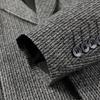 Men's Suit Jacket Fashion Plaid Free Hot Temperament Men's High-end and Middle-aged Casual Mulberry Silk Suit