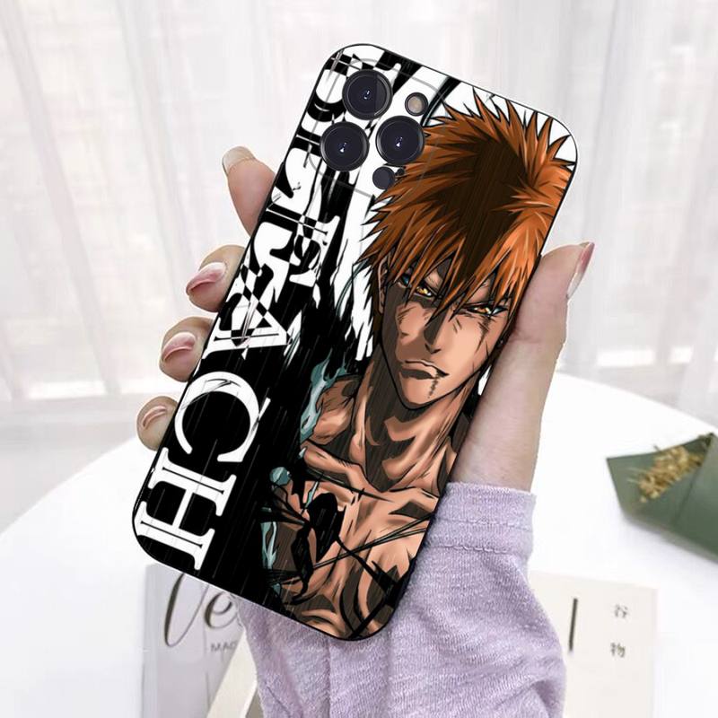 Capa de celular japonesa anime Bleach Silicone macio para iPhone 14 13 12 11 Pro Mini XS MAX 8 7 6 Plus X 2020 XR Shell
