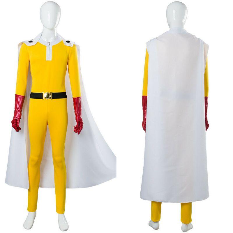Saitama s Frieren: Beyond Journey s End Frieren One-Punch Man Cosplay Costume Halloween One-Punch Man Cosplay Costume Full Set S