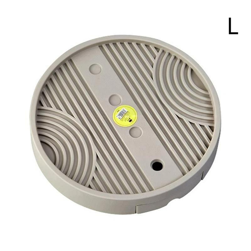 Round Caster Flower Pot Moving Tray Non Slip And Stable With Drainage Tray Suitable For Indoor And Outdoor Use Keeps Clean