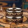 Vintage Edelstahl Ankh Kreuz Ring Altes Ägyptisches Auge des Horus Ra Ring Ägypten Symbol Ringe für Männer Frauen Amulett Schmuck