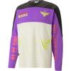 Puma X Melo Moto Cross Jersey Fargeblokkmønster Trykt Rundstrikket Genser Unisex Genser Hvit 621712-01
