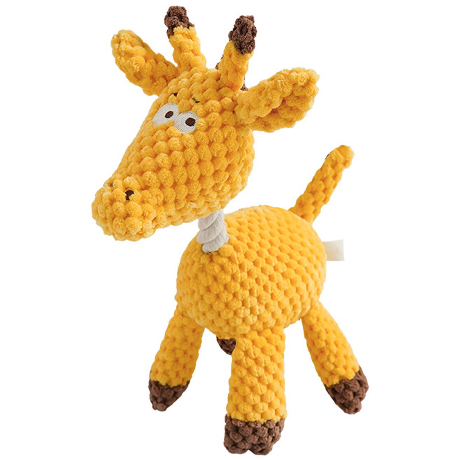 

Stuffed Pet Dog Toys Animal Design Soft Puppy Chew Toy Interactive Squeaky for Large Small Medium Dogs To Keep Them Busy