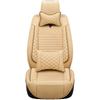 Universal Breathable Leather Car Seat Cover with Lumbar Support - Multi-Color Summer Cushion