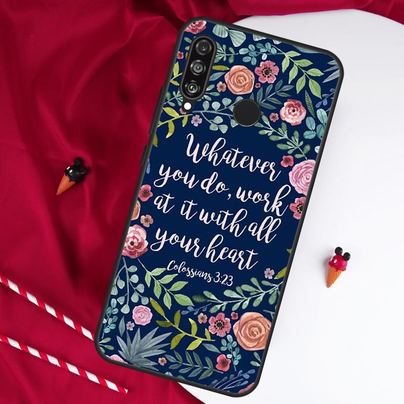 Jesus Bible Christian Religious For Huawei Nova Y90 Y70 Y60 Y72 Y73 Y61 Y91 7i 8i 11i 12i 12s 9 10 SE P20 P30 P40 Lite Case