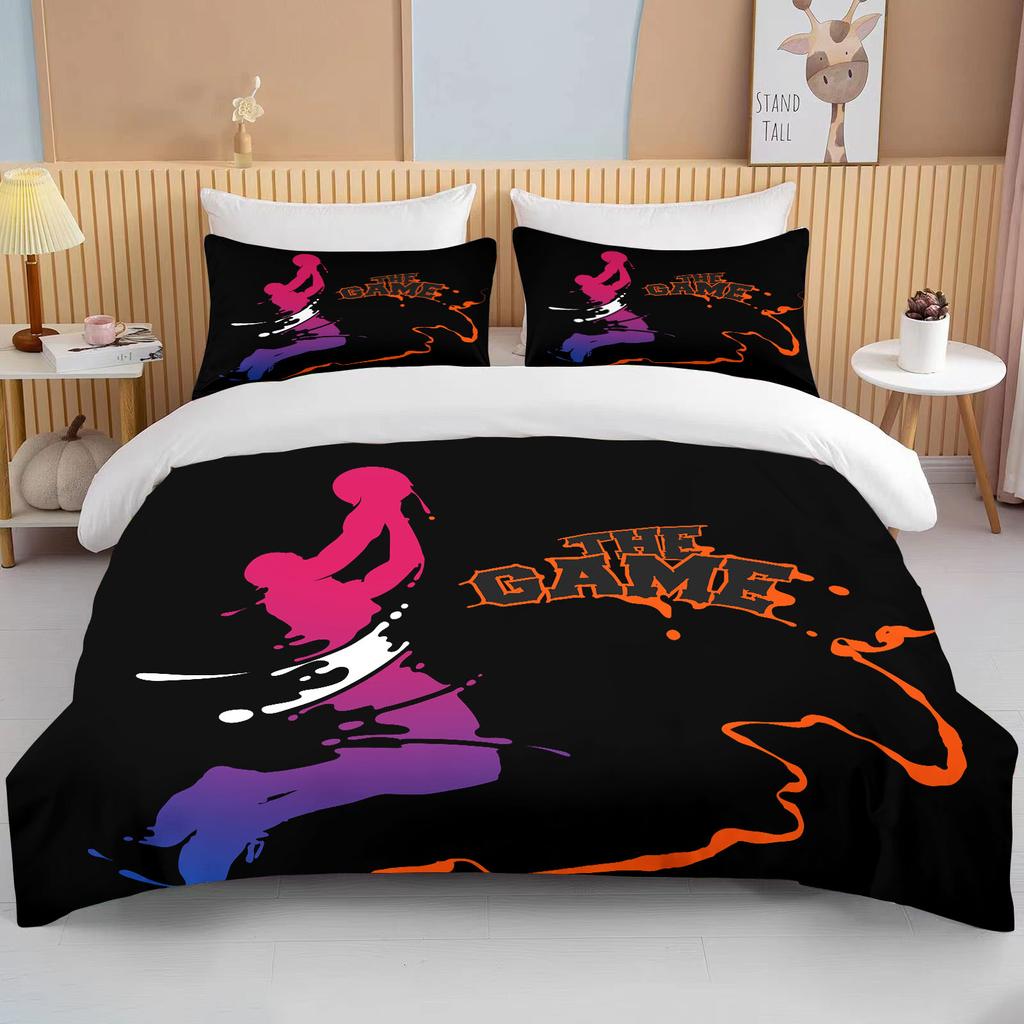Comforter Cute Basketball Cartoon Double Bed Bed European Bedding Sets Home Textiles Luxury Pillow Cases Bedroom Bedding Sets