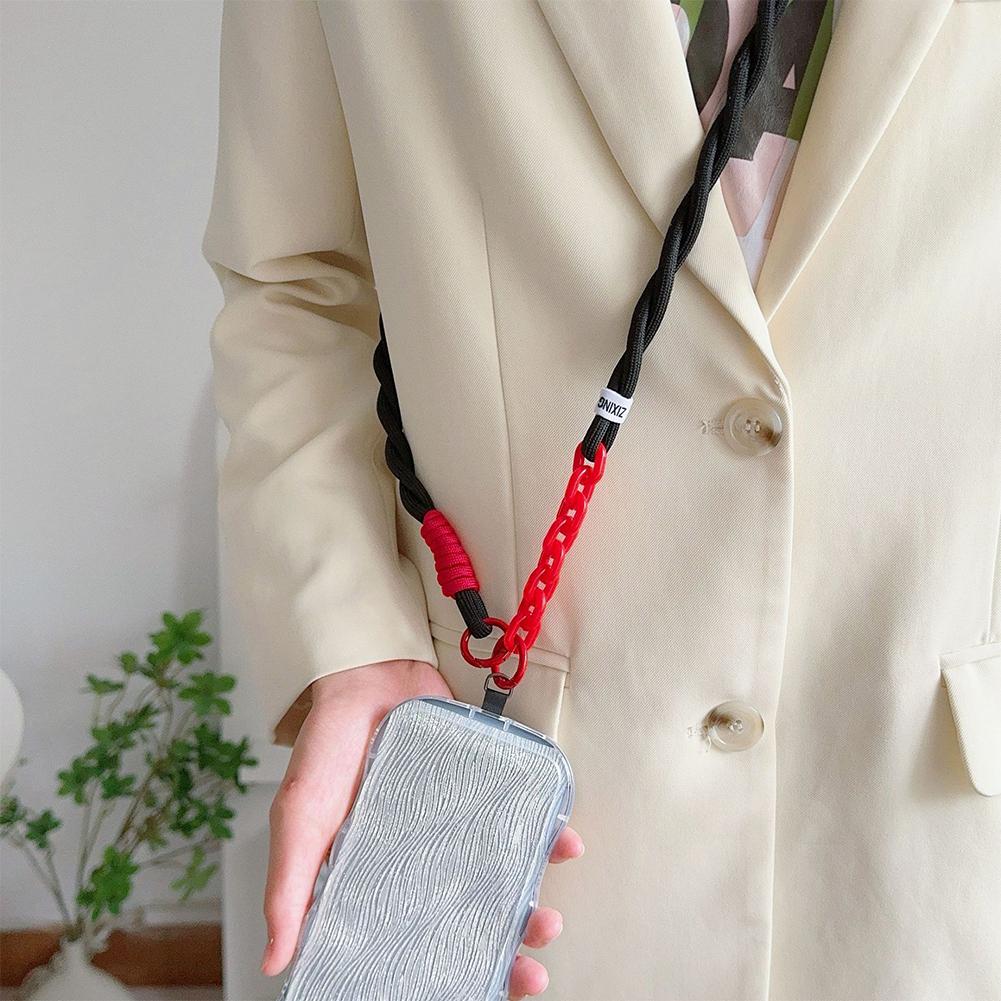 Niedliches Handy-Lanyard Durchmesser Outdoor Universalhülle Acryl Umhängeband Schulter Karten Halsband Clip Hängen Anti-Verlust Handgelenkschlaufe