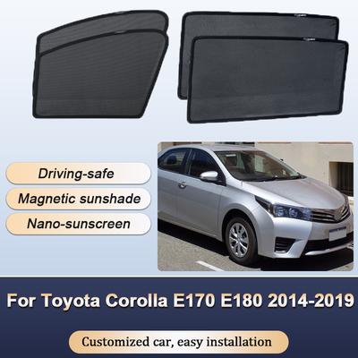 Sluneční clony pro Toyota Corolla E170 E180 Sedan 2014-2019 Sluneční clony Magnetické Ochrana soukromí Clony Závěsy Stínící Doplňky
