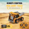 1/64 Rc Excavator Desktop Mini Rc Car Remote Control Truck Engineering Vehicle Toy Trucks Children Toys Boys Kid Christmas Gifts