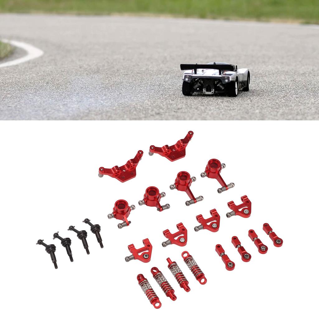 Aluminum Alloy RC Car Upgrade Parts Kit Shock Absorbers CVD Drive Shaft Front Rear Steering Cup for   K969 1Celsius28 RC Car