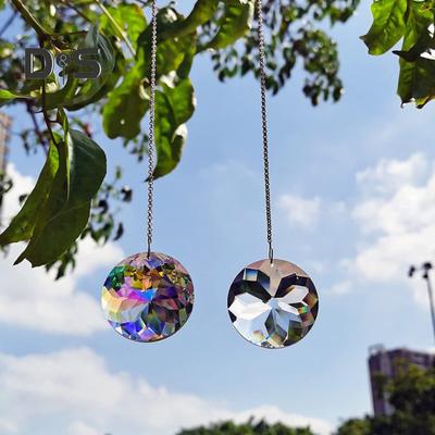 Kunstkristall-Sonnenfänger, Fenster-Regenbogenmacher, handgefertigt, Glas, zum Aufhängen, Pendelleuchte, Kronleuchter, Prismen für Zuhause, Gartendekoration