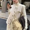 Autumn and Winter Fashionable Warm Simple Comfortable Versatile Double-sided Two-wear Women's Vest