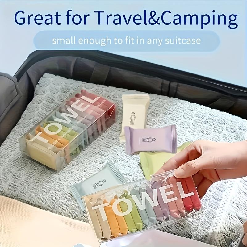 18pcs Individually Packaged Compressed Towel Set, Portable Travel Towels, Disposable Multi-purpose Wet and Dry Towels, Unscented