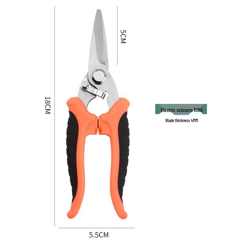 Industrial Multi-Functional Shears for Sheet Metal, Integrated Ceiling, and Wire Cutting
